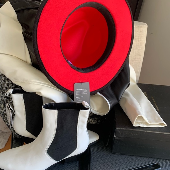 Zara white leather boots - Picture 4 of 9